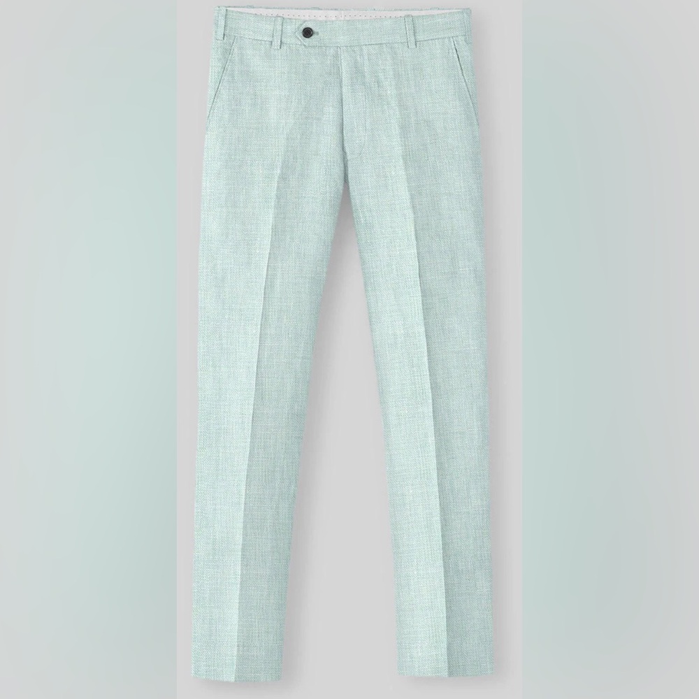 Italian Linen Mint Suit - Picture 3 of 5